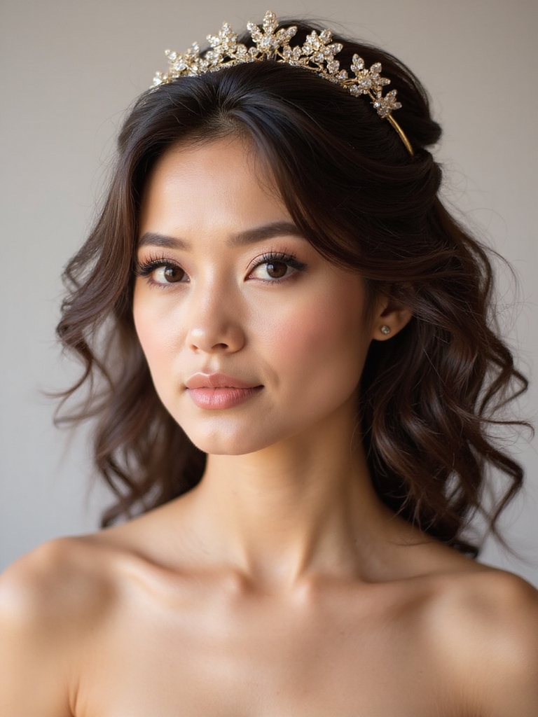 romantic twisted crown hairstyle