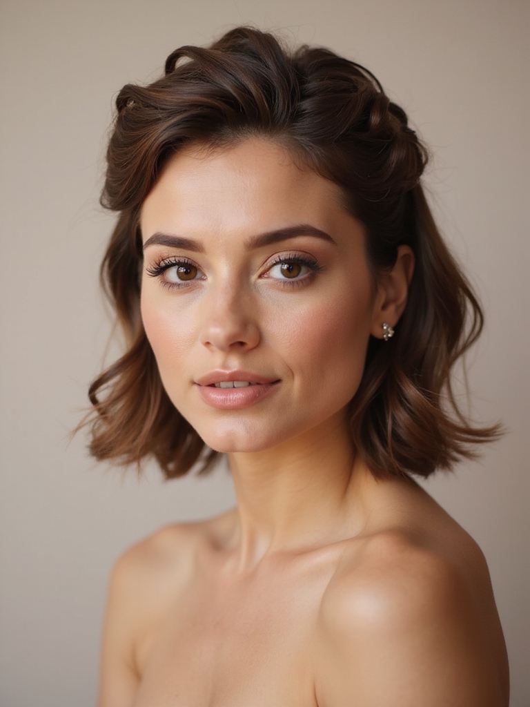 romantic twisted crown hairstyle