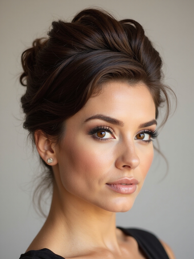 romantic twisted crown hairstyle