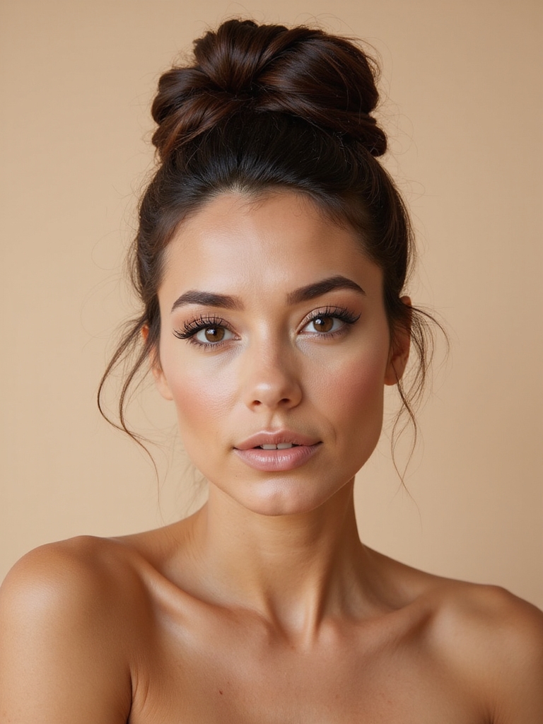 romantic twisted half bun