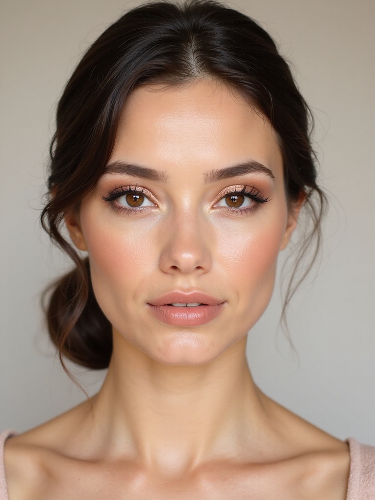 rose gold enhances brown eyes