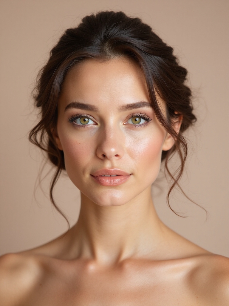 rose gold peach bridal glow