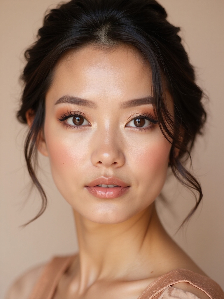 rose gold wedding makeup