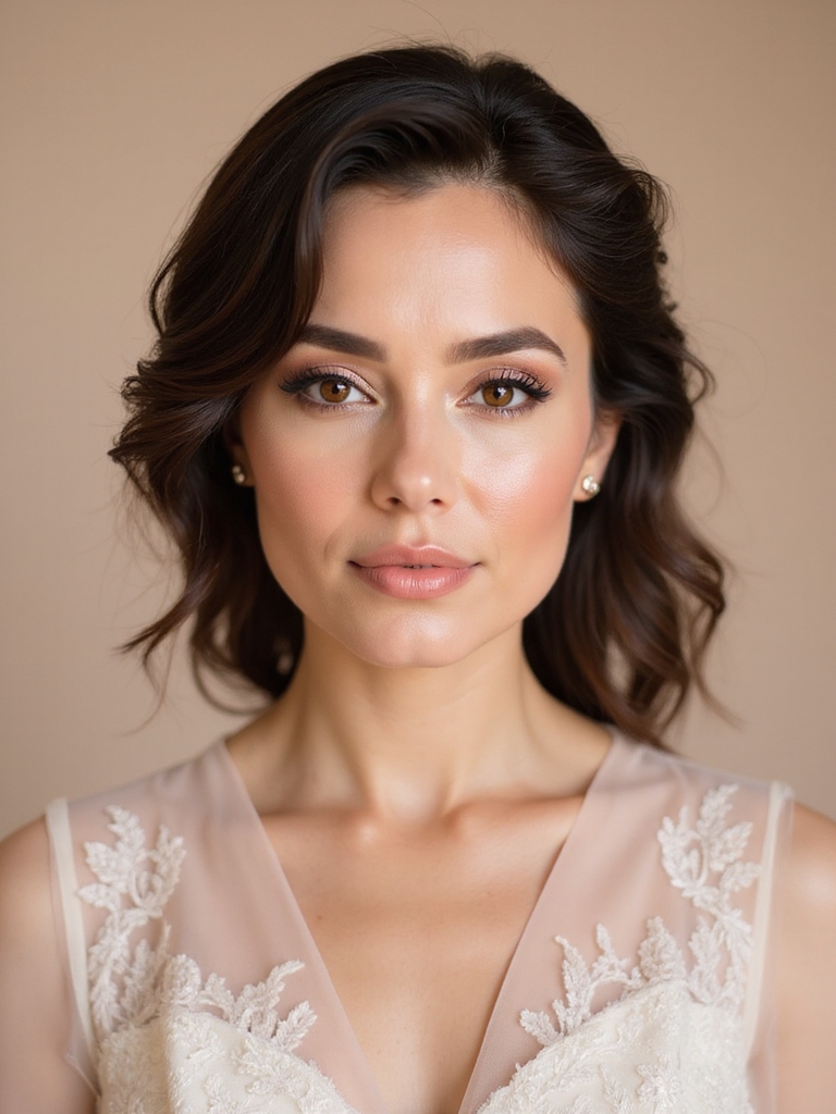 rose tones enhance brown eyes