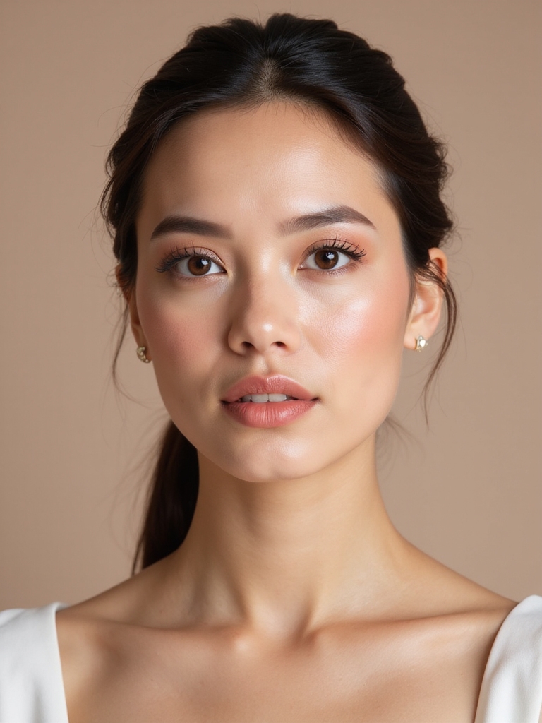 rosy cheeks pink lips