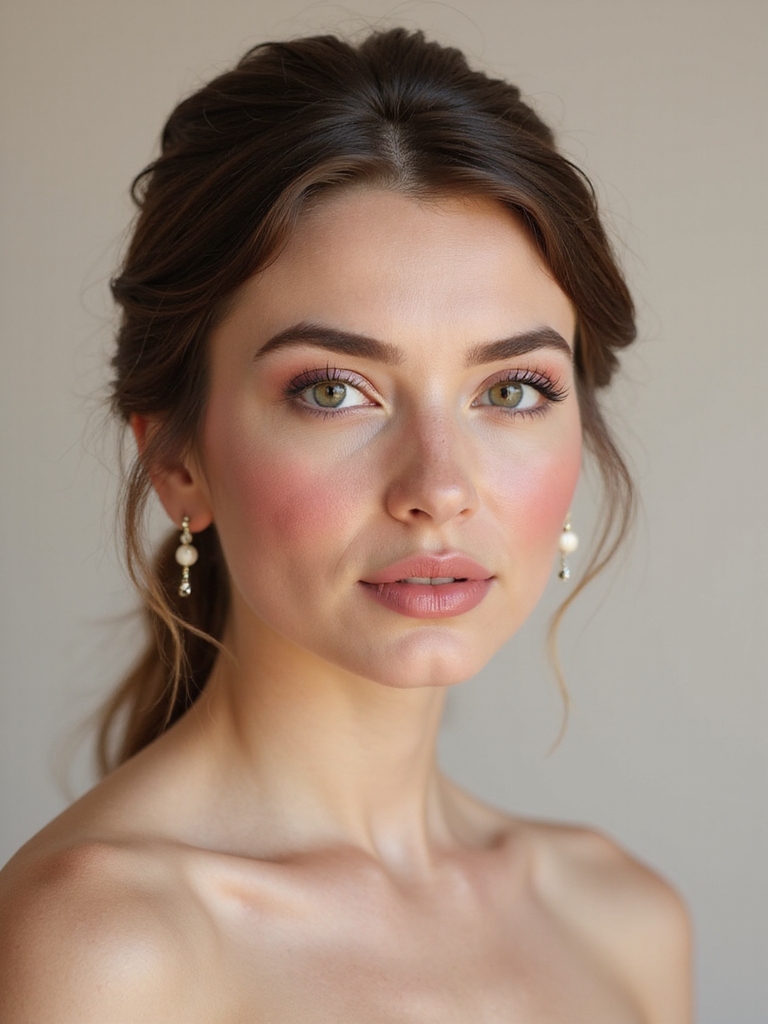 rosy pink bridesmaid makeup