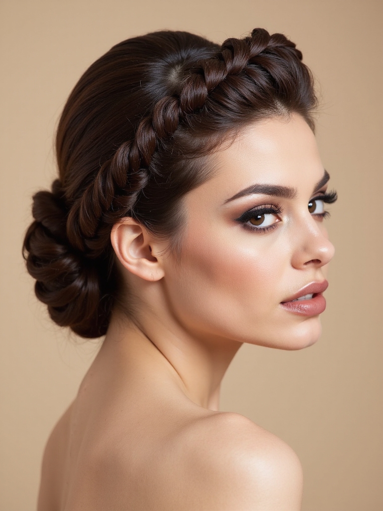sculptural low bun tutorial