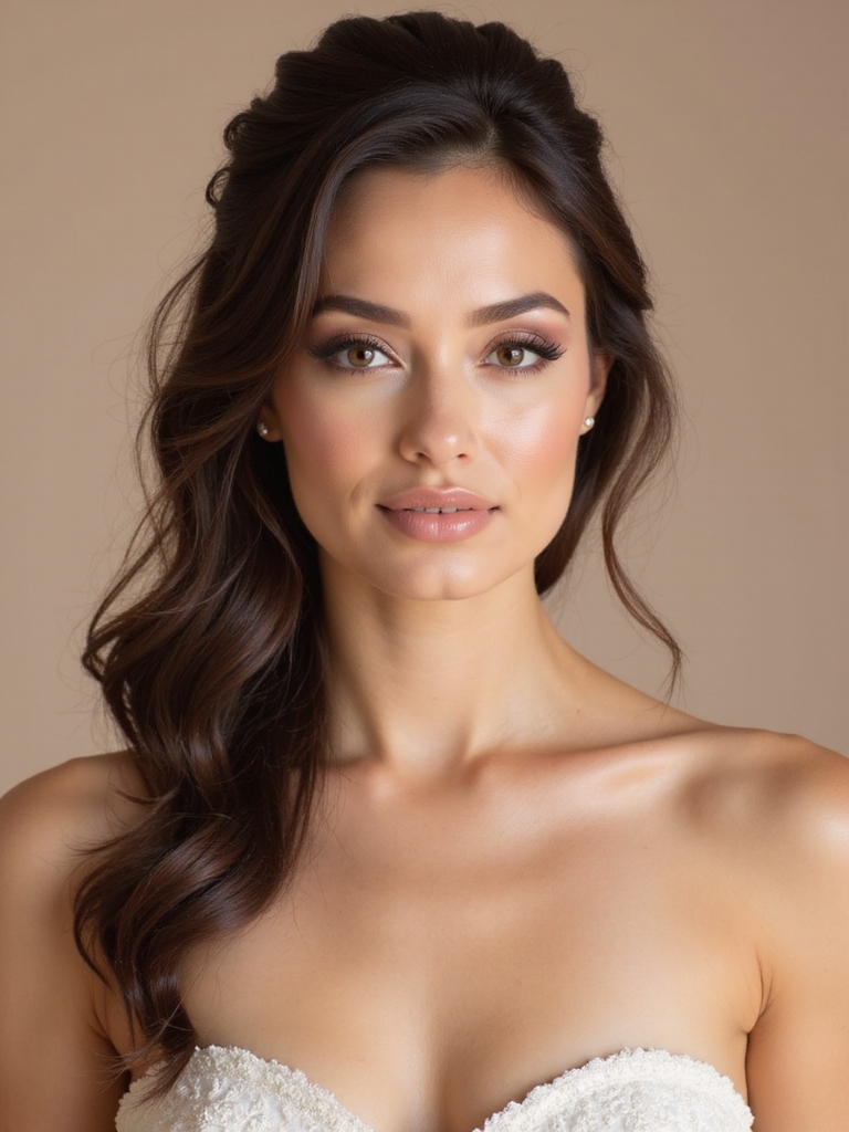 secure half up hairstyle technique