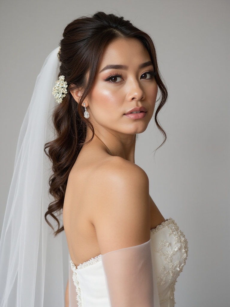 securely attach your veil