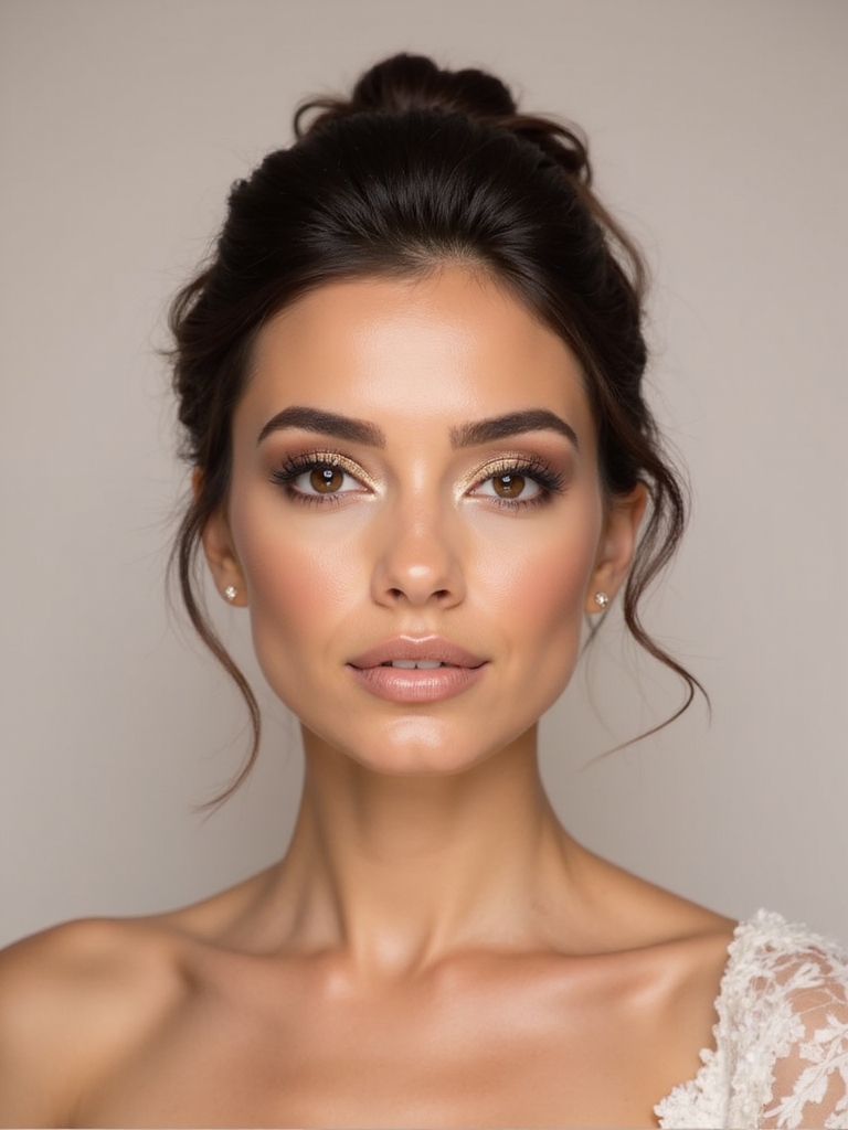shimmery champagne for elegance