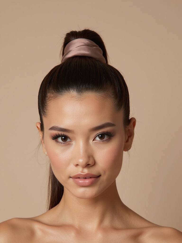 silk scrunchie for elegance