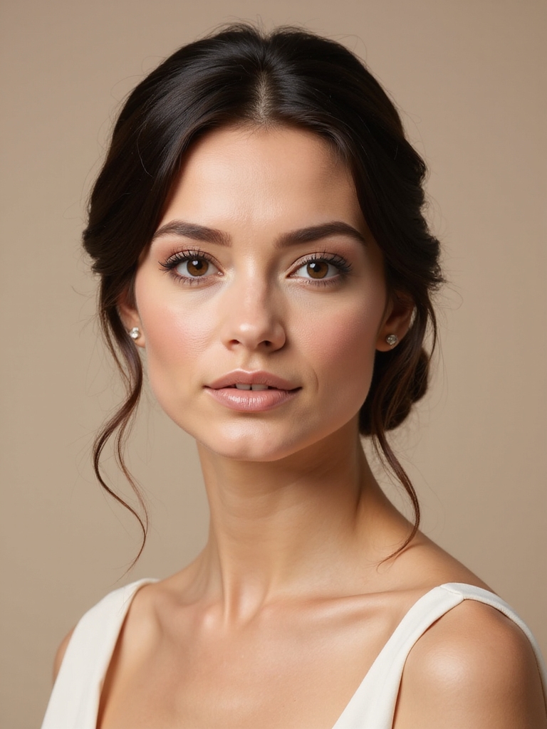 sleek bun for weddings