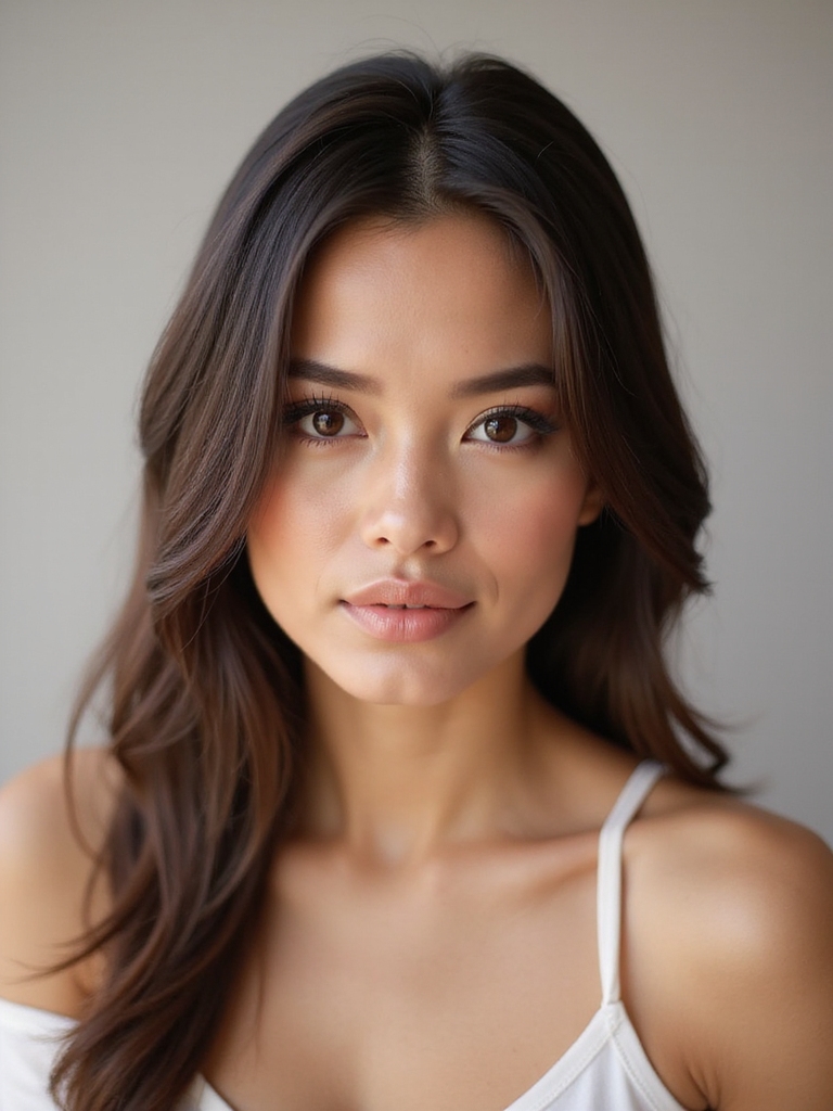 sleek half up hidden volume