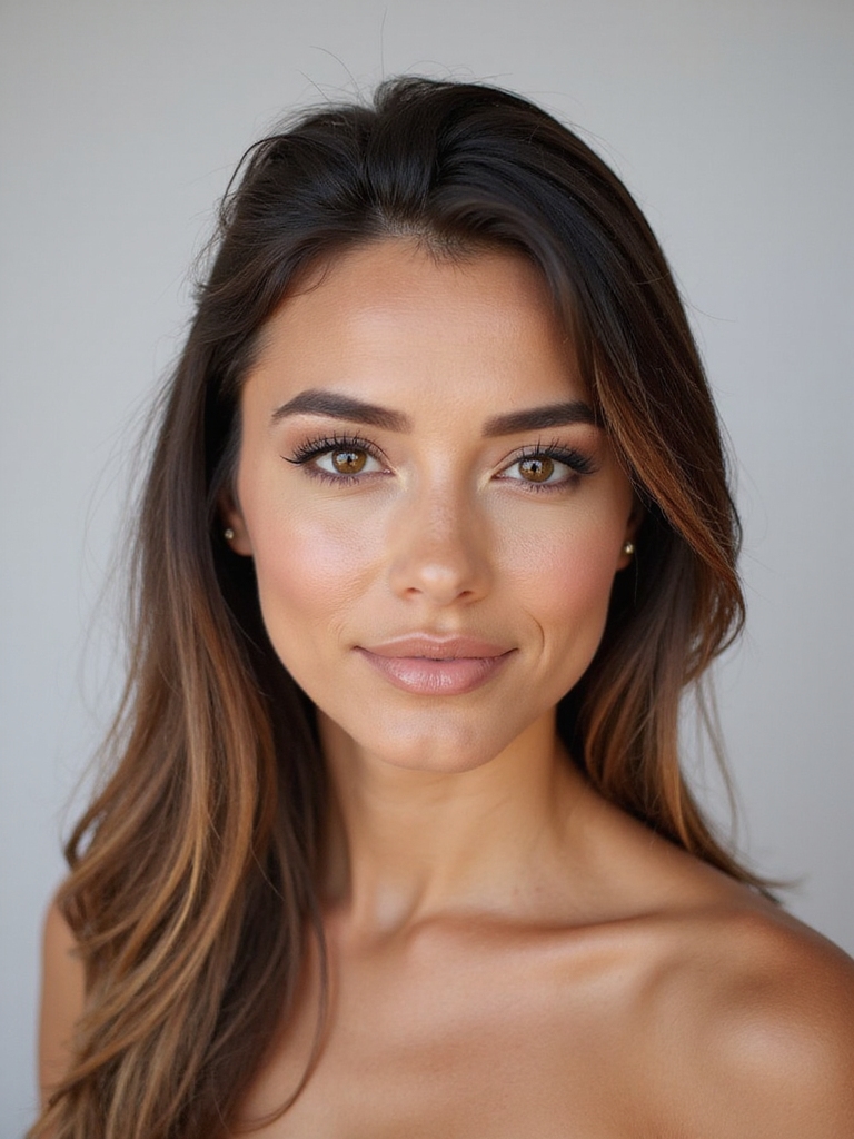 sleek half updo elegance