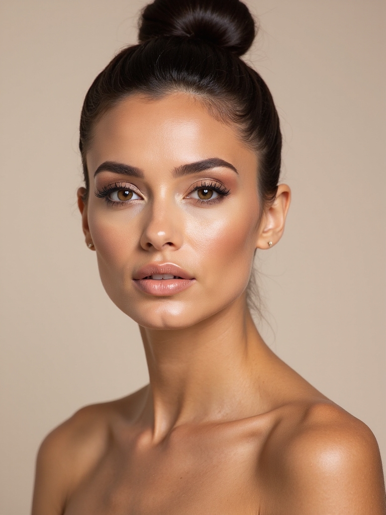 sleek high bun elegance