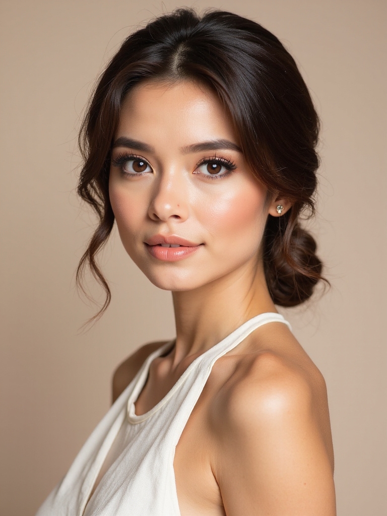 sleek low bun elegance