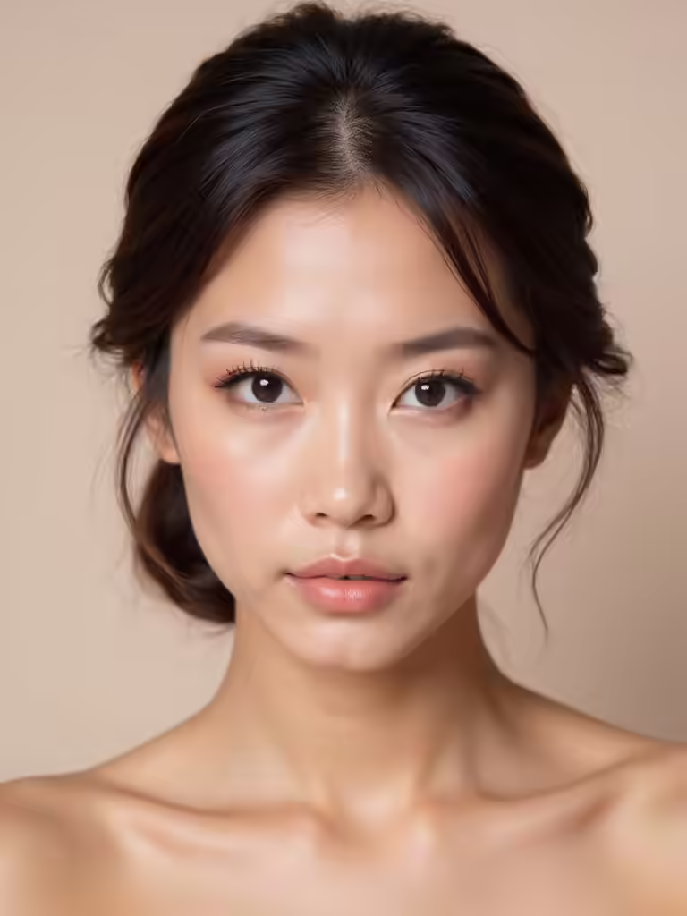 sleek low bun elegance