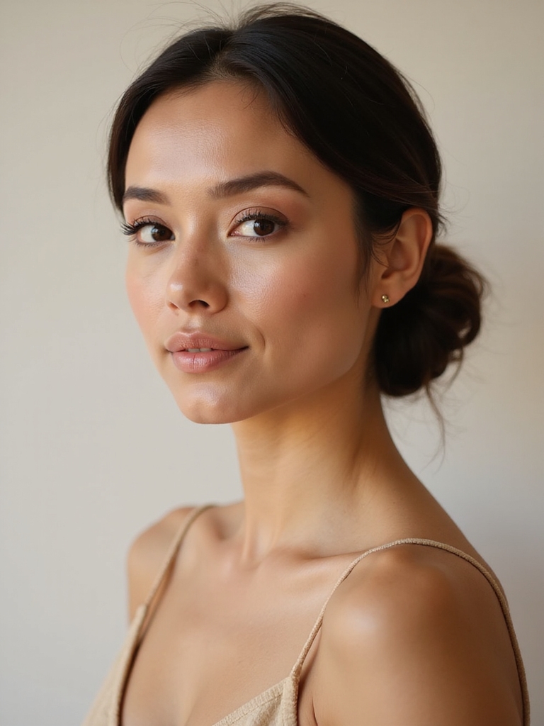 sleek low bun elegance