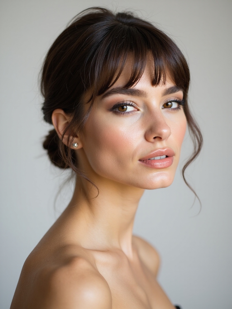 sleek low knot elegance