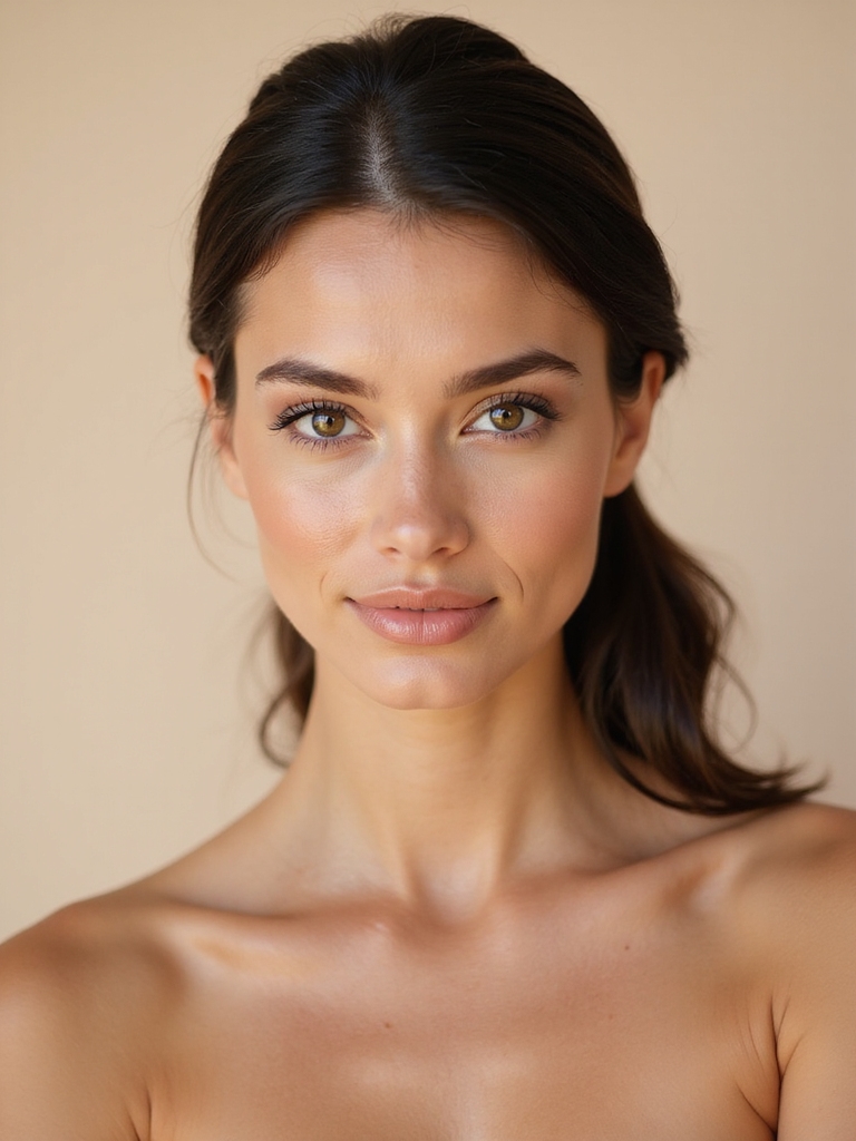 sleek low ponytail elegance