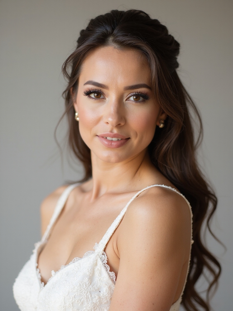 sleek pin free bridal elegance