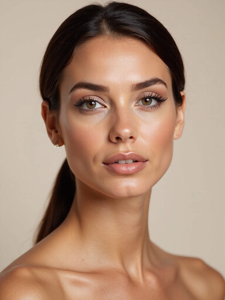 sleek secure low ponytail