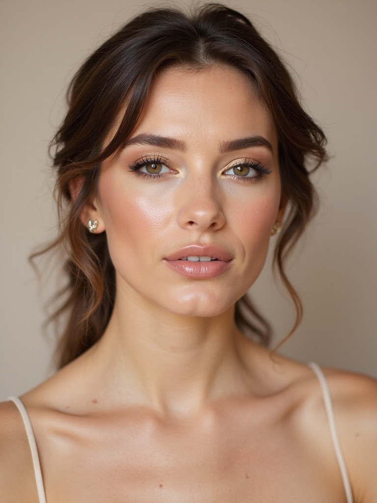 soft champagne gold glow