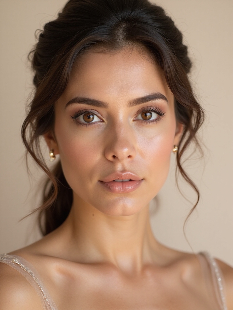 soft elegant brown eye makeup