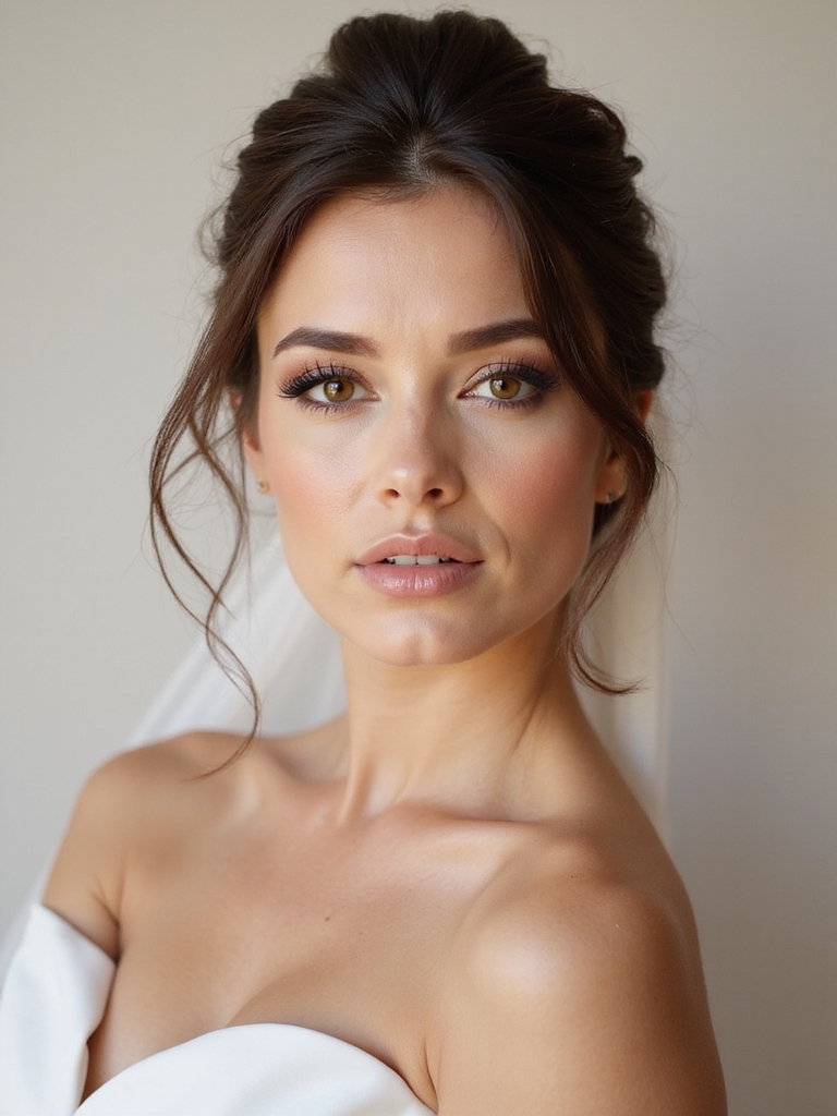 soft glowing bridal makeup