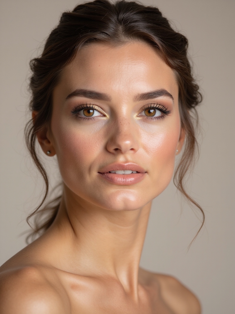soft gold eyeshadow glow