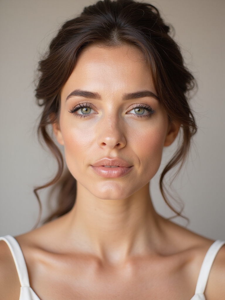 soft natural bridal beauty