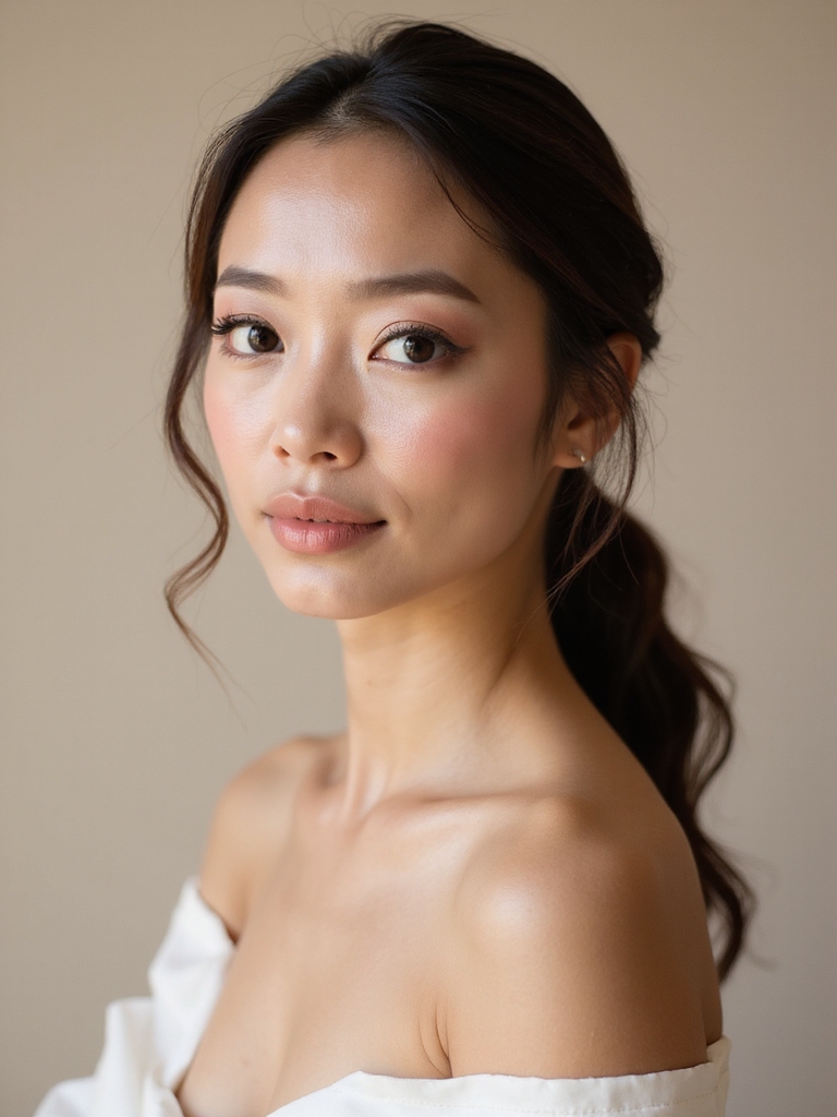 soft neutral bridal makeup