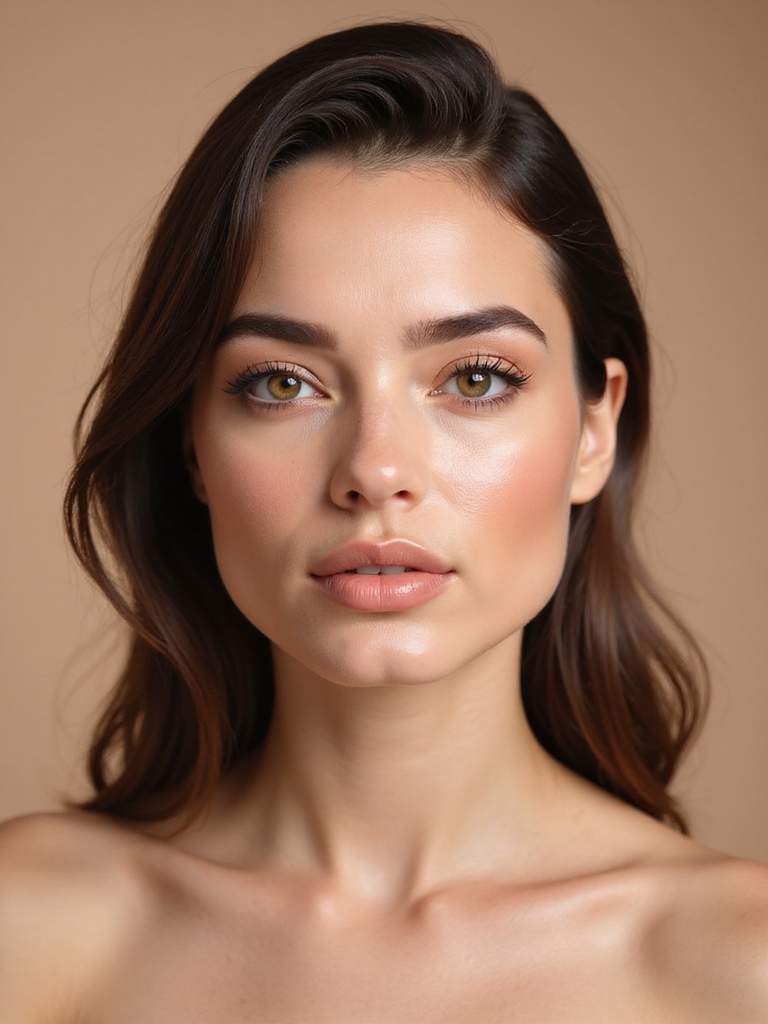 soft peach enhances hazel