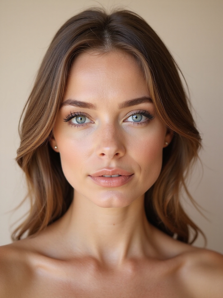 soft peach tones enhance beauty
