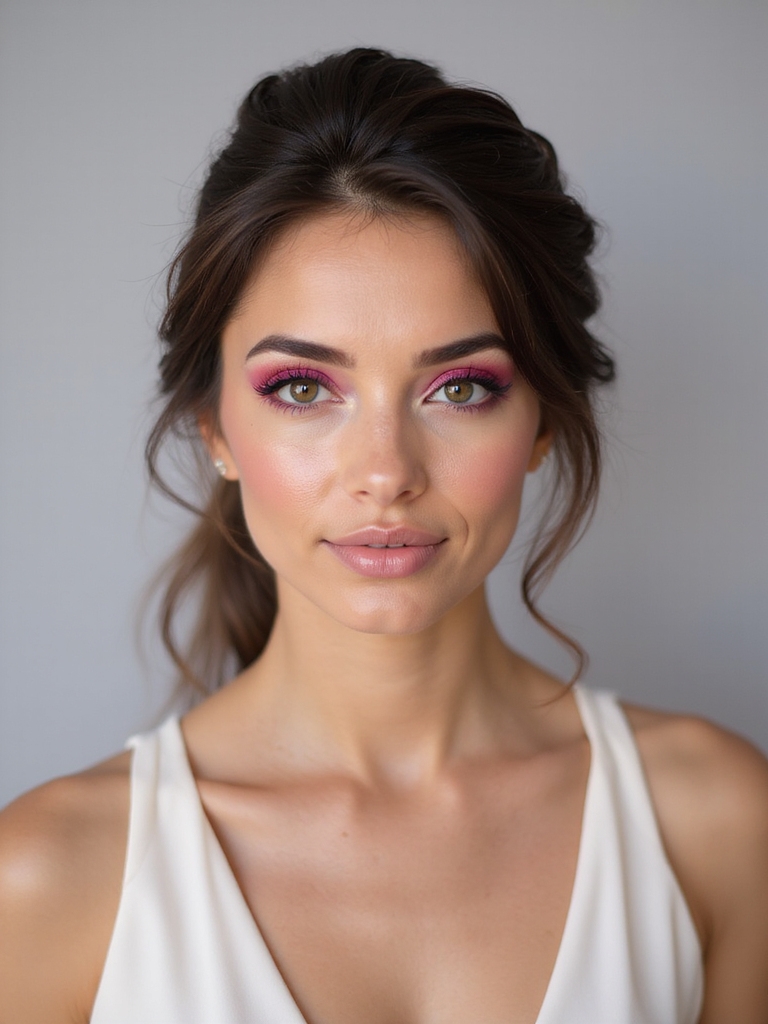 soft pink bridal glow