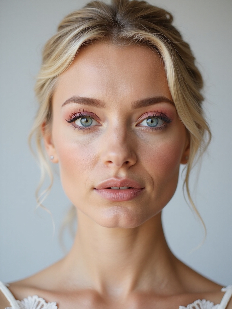 soft pink eyeshadow elegance