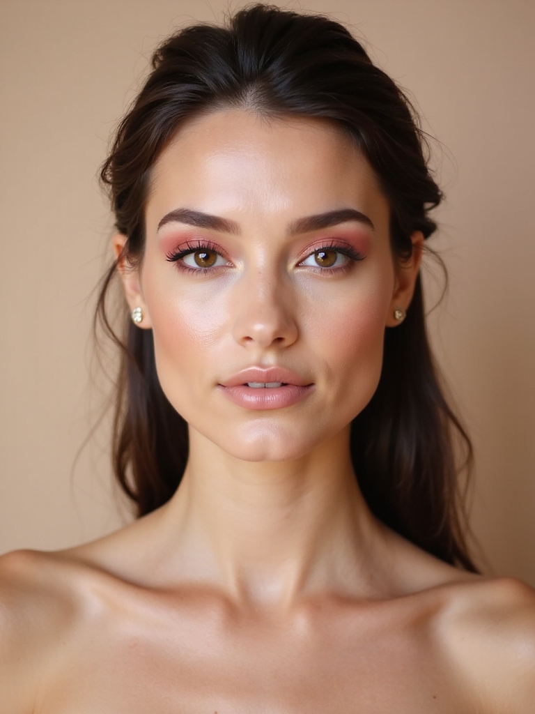 soft pink eyeshadow glow