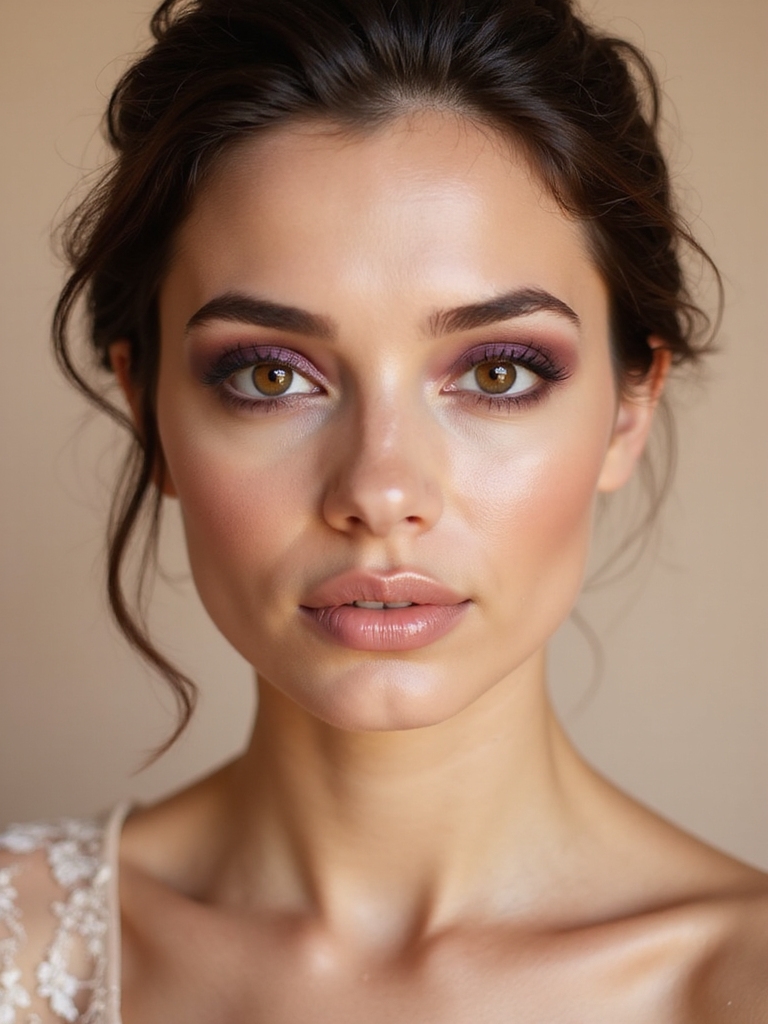 soft plum enhances hazel