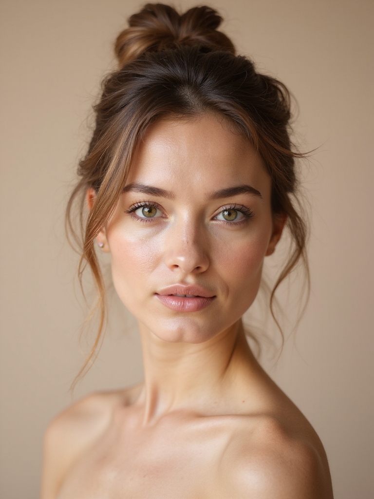 soft romantic effortless bun