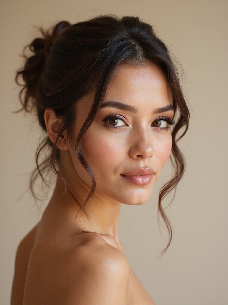 soft romantic engagement makeup