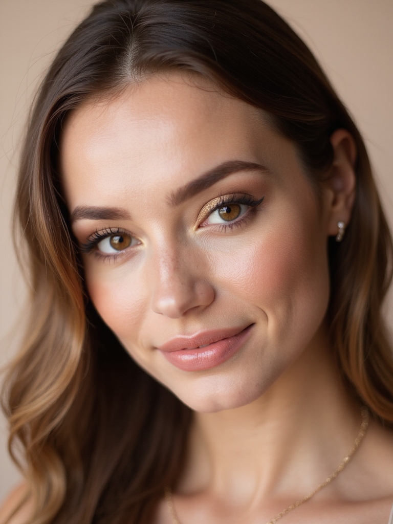 soft romantic hazel makeup