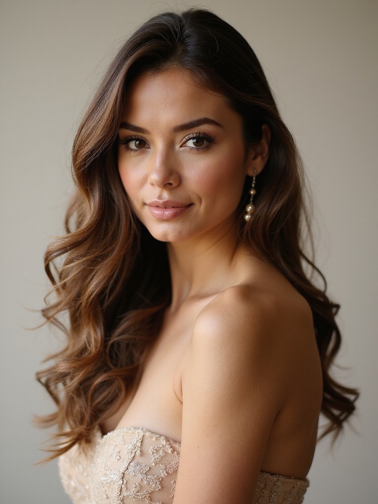 soft romantic waves styling