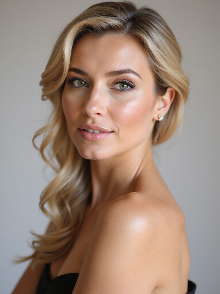 sophisticated low chignon hairstyle