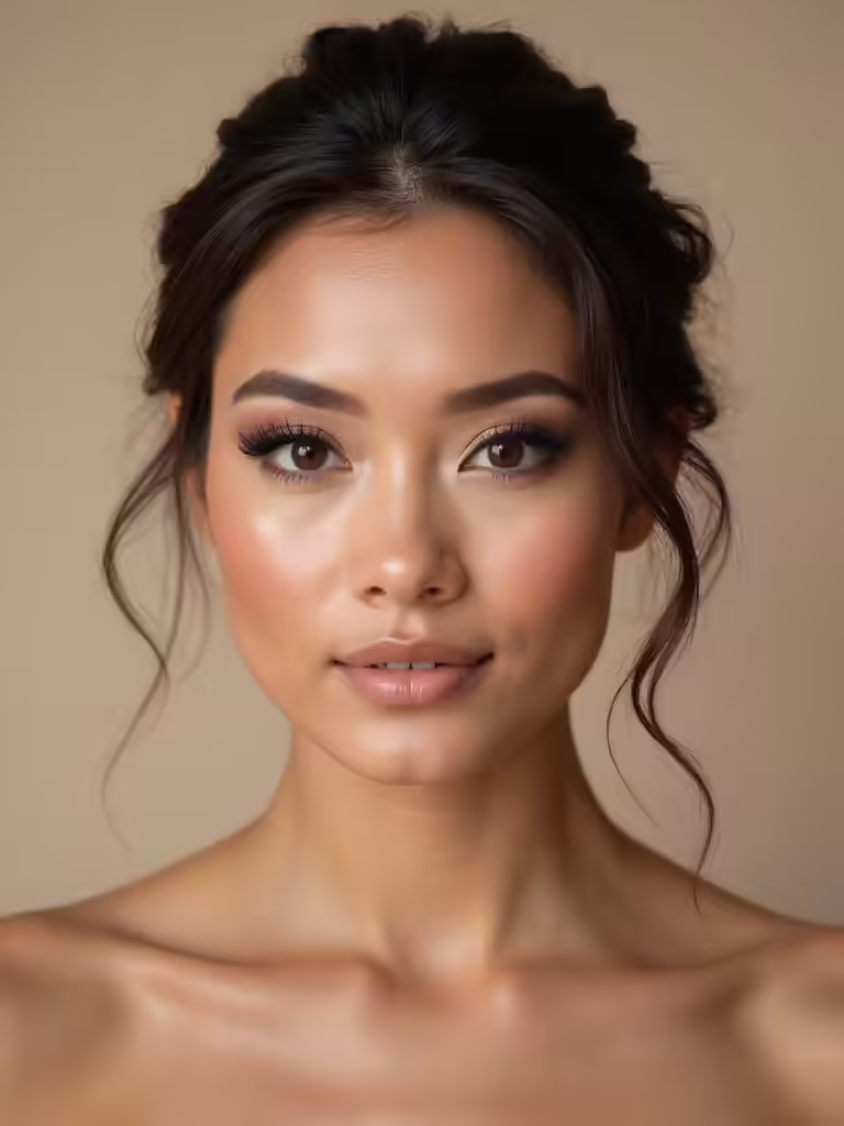 sparkling brown eye looks