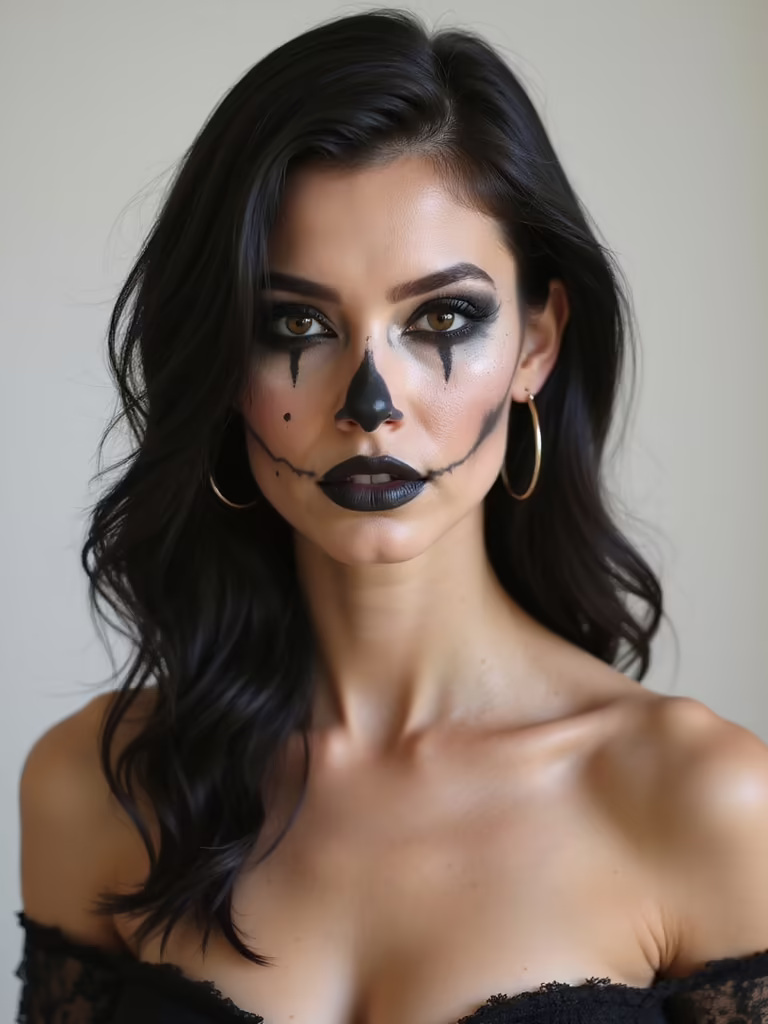 spooky sculpted shadow makeup