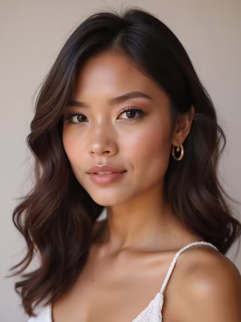 stunning makeup engagement photos