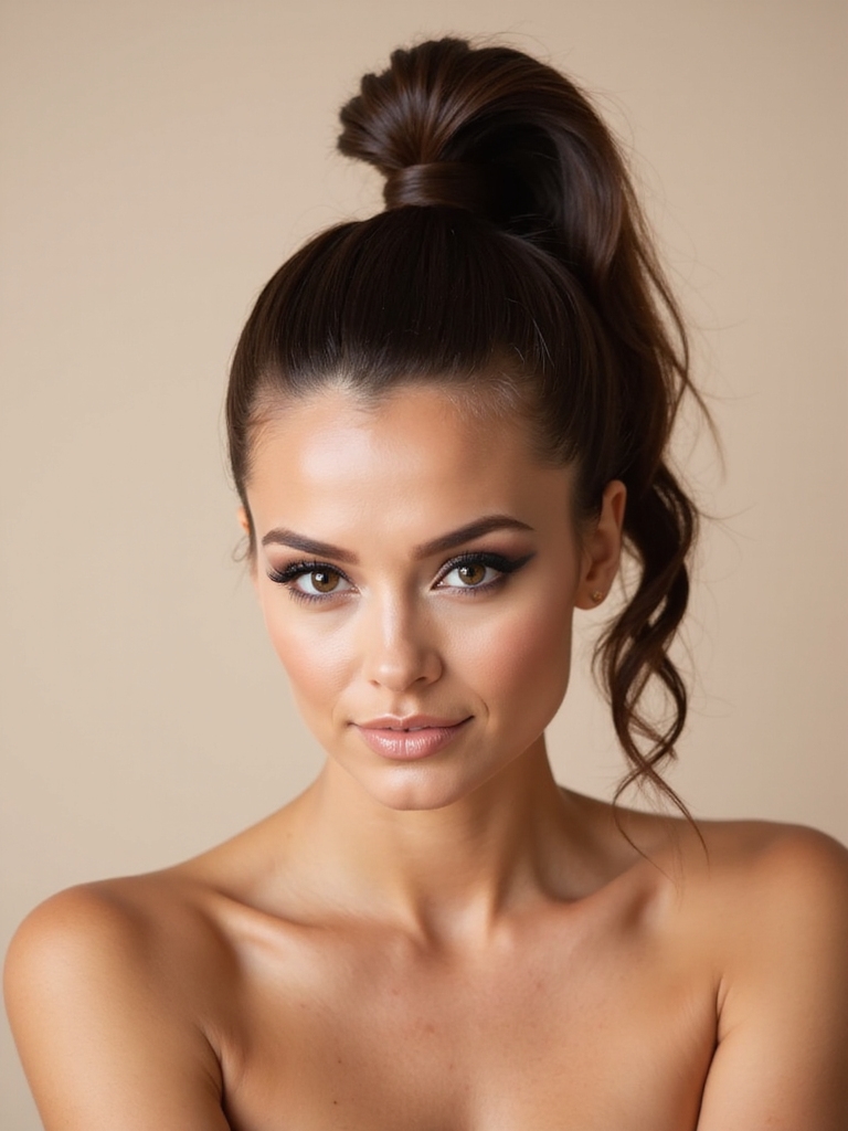 stylish wedding guest ponytails