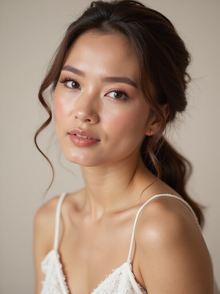 subtle blush enhances engagement glow