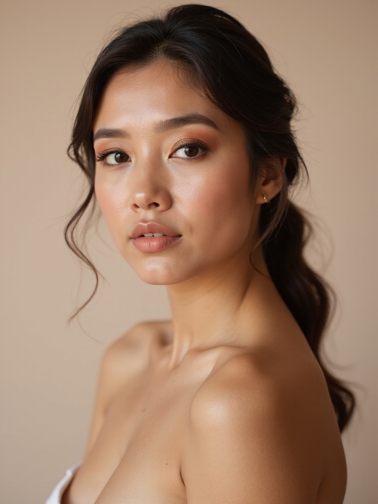 subtle bronze bridesmaid makeup