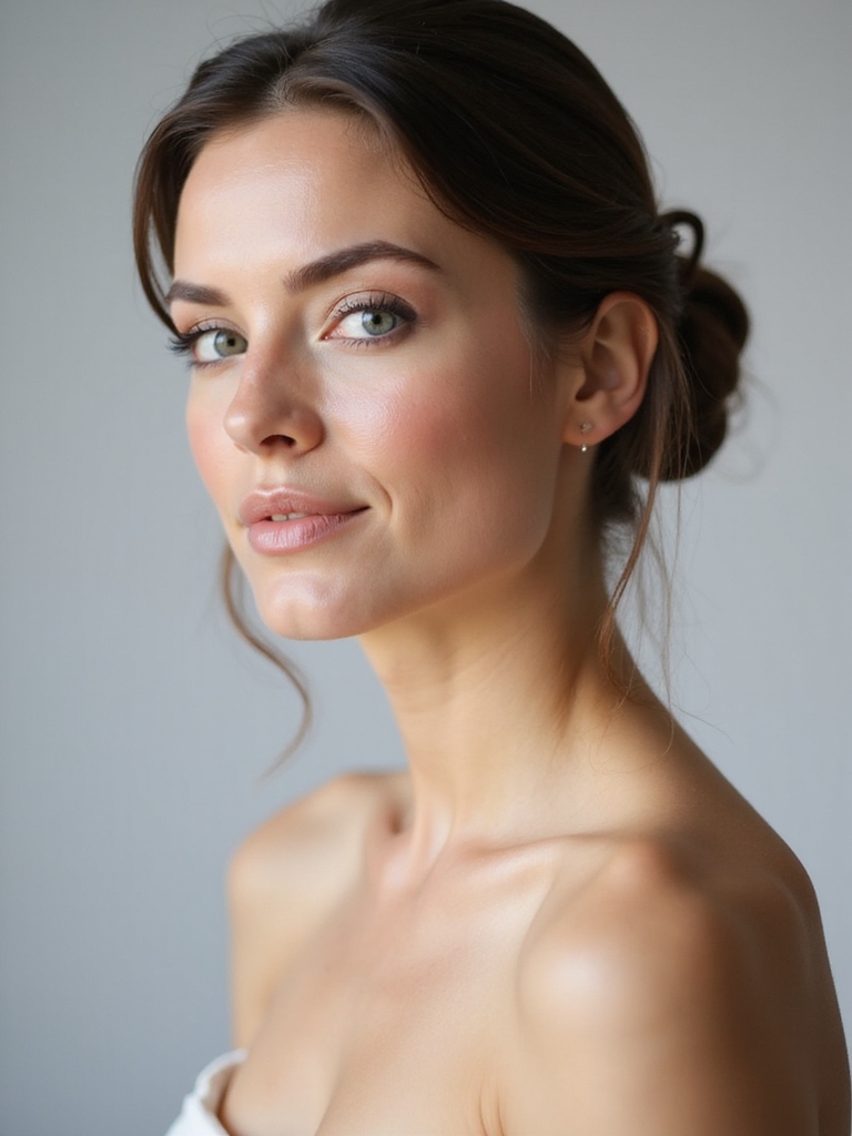 subtle glow with soft glam